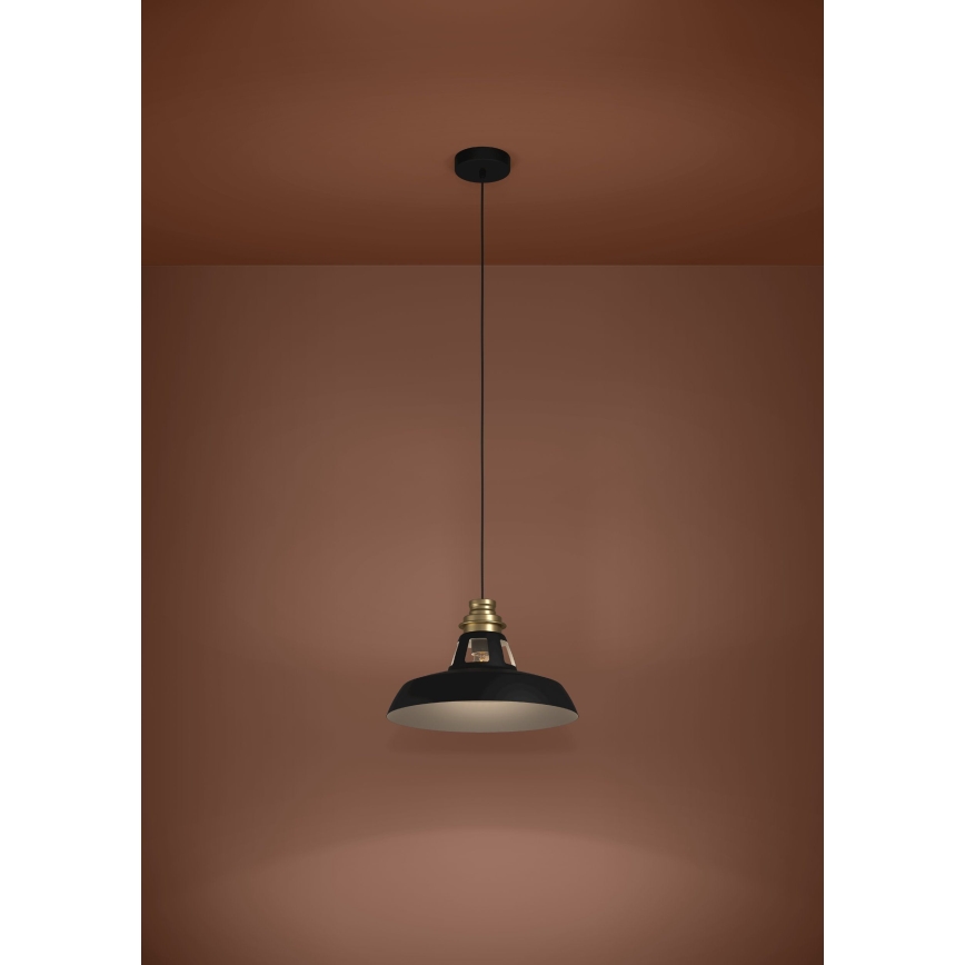 Eglo - Chandelier on a string 1xE27/40W/230V black/gold