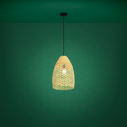 Eglo - Chandelier on a string 1xE27/40W/230V d. 35 cm bamboo
