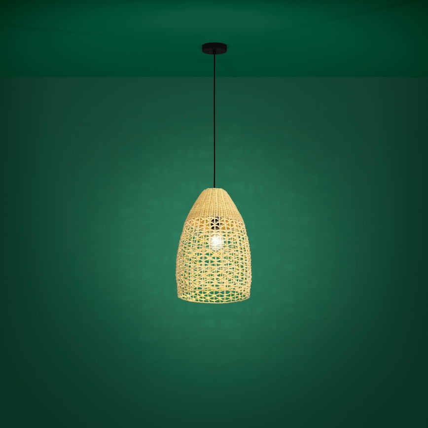 Eglo - Chandelier on a string 1xE27/40W/230V d. 35 cm bamboo