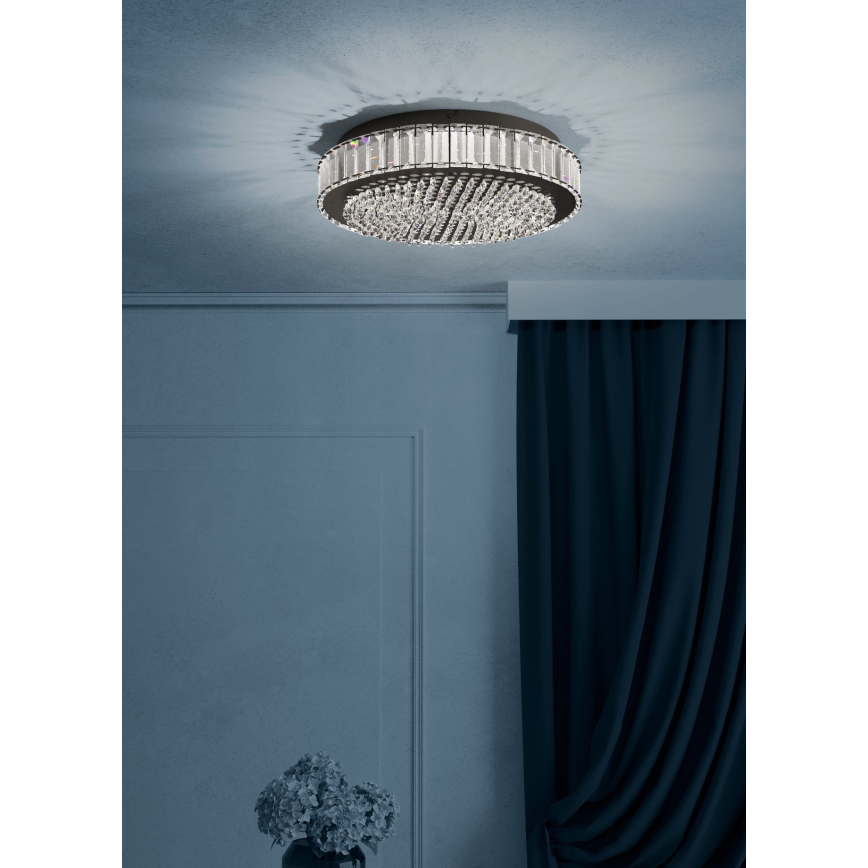 Eglo - LED Dimmable ceiling light LED/23,5W/230V 4000K black