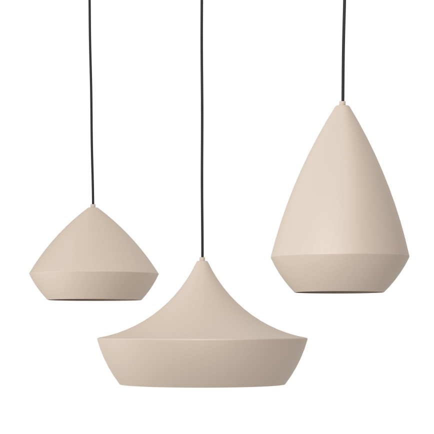 Eglo - Chandelier on a string 3xE27/28W/230V beige