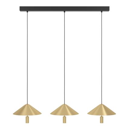 Eglo - LED Dimmable chandelier on a string 3xLED/12W/230V 3000K gold