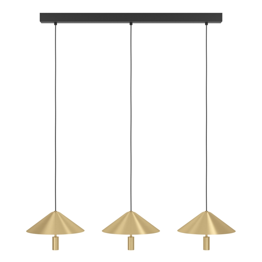 Eglo - LED Dimmable chandelier on a string 3xLED/12W/230V 3000K gold