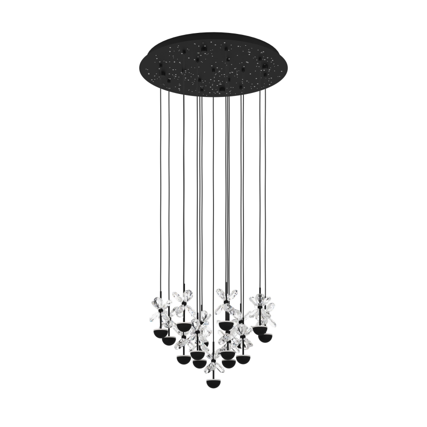 Eglo - LED Dimmable chandelier on a string LED/27W/230V 3000K black