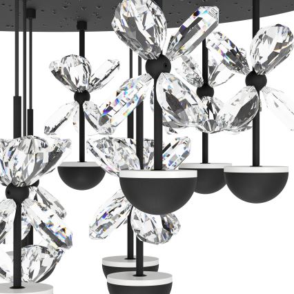 Eglo - LED Dimmable chandelier on a string LED/23W/230V 3000K black