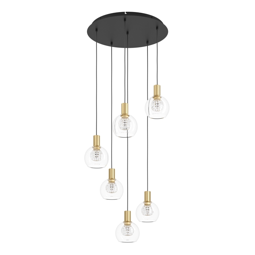 Eglo 390279 - LED Dimmable chandelier on a string 6xLED/5,4W/230V 3000K d. 54 cm gold