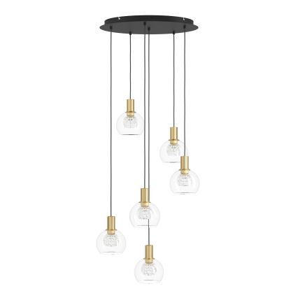 Eglo 390279 - LED Dimmable chandelier on a string 6xLED/5,4W/230V 3000K d. 54 cm gold