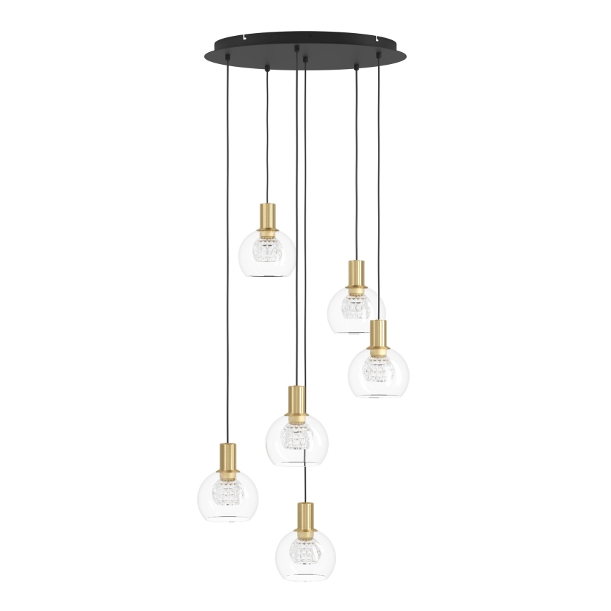 Eglo 390279 - LED Dimmable chandelier on a string 6xLED/5,4W/230V 3000K d. 54 cm gold