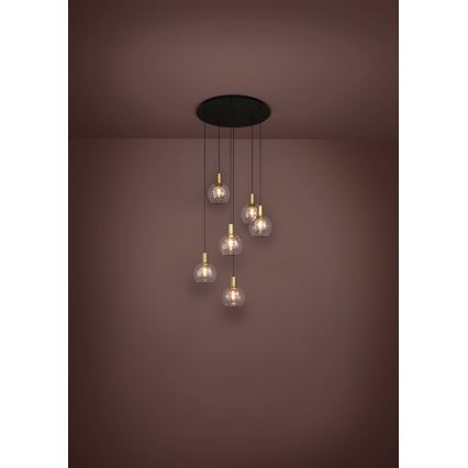 Eglo 390279 - LED Dimmable chandelier on a string 6xLED/5,4W/230V 3000K d. 54 cm gold