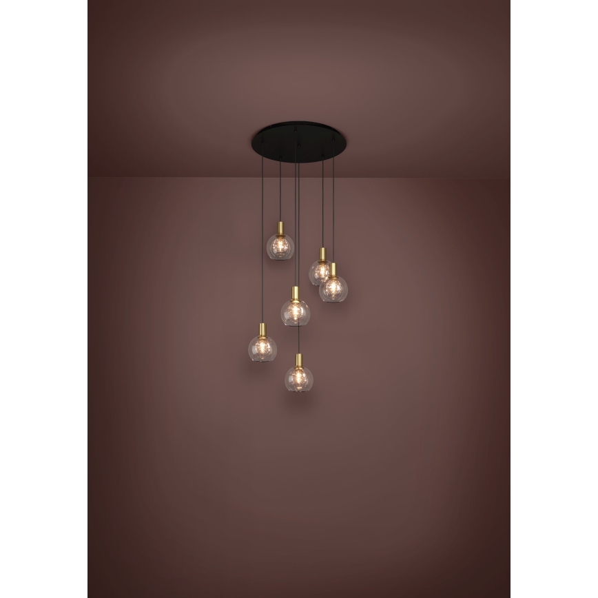 Eglo 390279 - LED Dimmable chandelier on a string 6xLED/5,4W/230V 3000K d. 54 cm gold