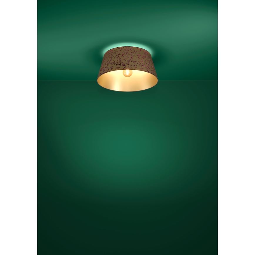 Eglo - Ceiling light 1xE27/25W/230V gold/pink