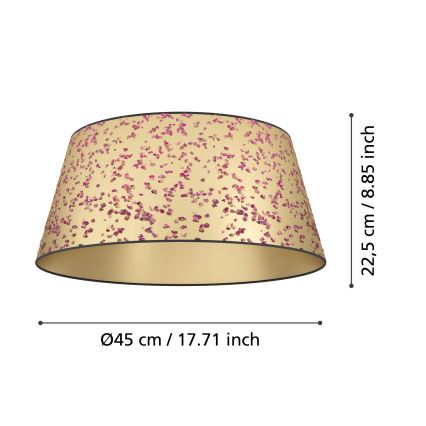Eglo - Ceiling light 1xE27/25W/230V gold/pink