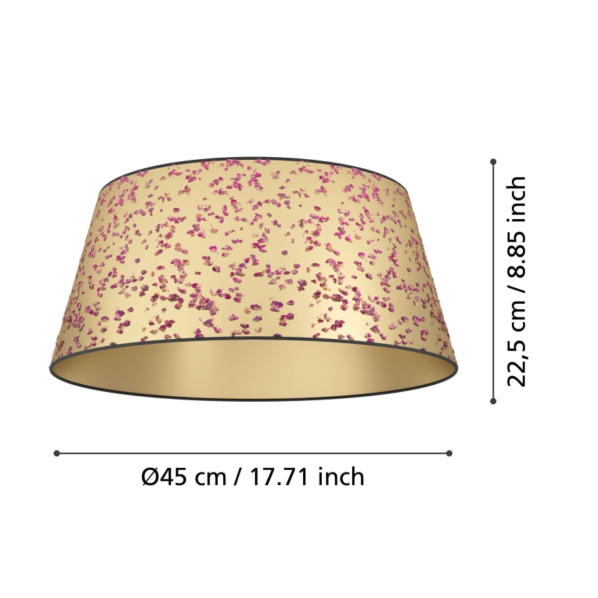 Eglo - Ceiling light 1xE27/25W/230V gold/pink