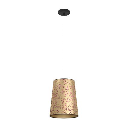 Eglo - Chandelier on a string 1xE27/25W/230V gold/pink