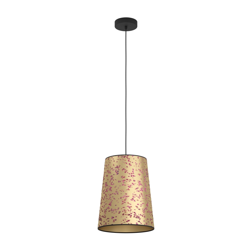 Eglo - Chandelier on a string 1xE27/25W/230V gold/pink