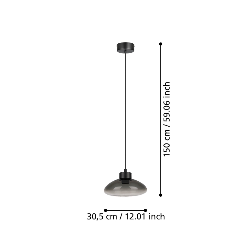 Eglo - LED Dimmable chandelier on a string LED/5,4W/230V 2700K smoky