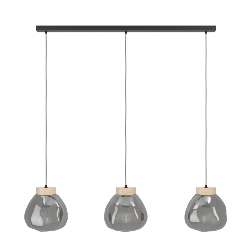 Eglo - Chandelier on a string 3xE27/40W/230V smoky