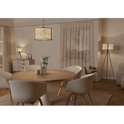 Eglo - Chandelier on a string 1xE27/25W/230V beige
