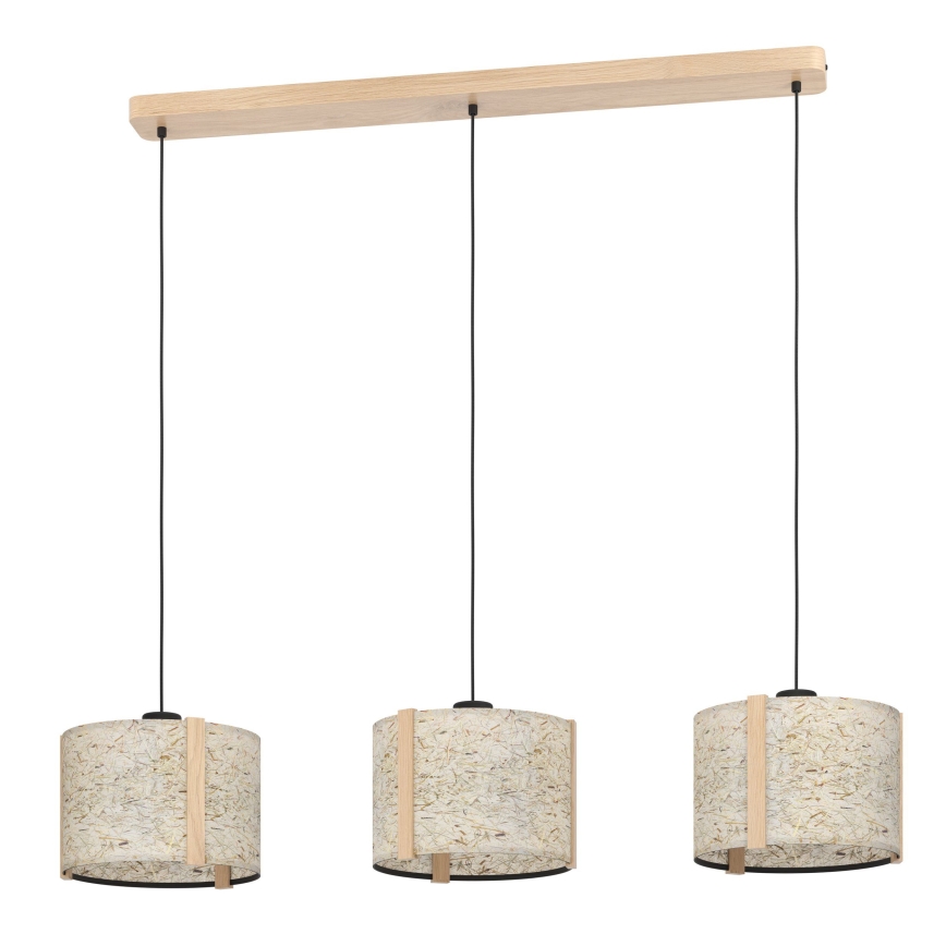 Eglo - Chandelier on a string 3xE27/25W/230V beige