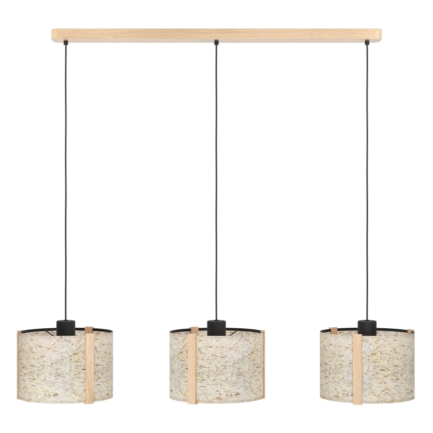 Eglo - Chandelier on a string 3xE27/25W/230V beige