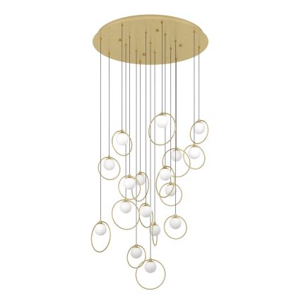 Eglo - LED Dimmable chandelier on a string 17xLED/3W/230V 3000K d. 78 cm gold