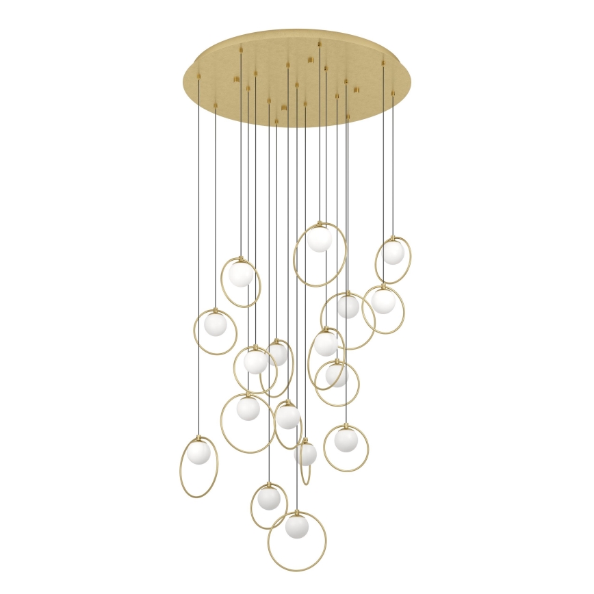 Eglo - LED Dimmable chandelier on a string 17xLED/3W/230V 3000K d. 78 cm gold