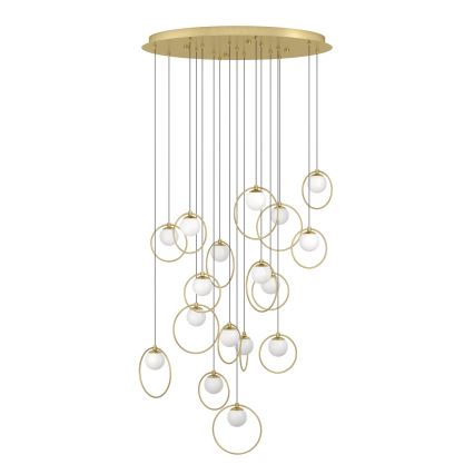 Eglo - LED Dimmable chandelier on a string 17xLED/3W/230V 3000K d. 78 cm gold