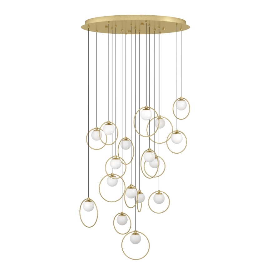 Eglo - LED Dimmable chandelier on a string 17xLED/3W/230V 3000K d. 78 cm gold
