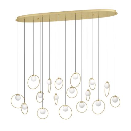 Eglo - LED Dimmable chandelier on a string 17xLED/3W/230V 3000K gold