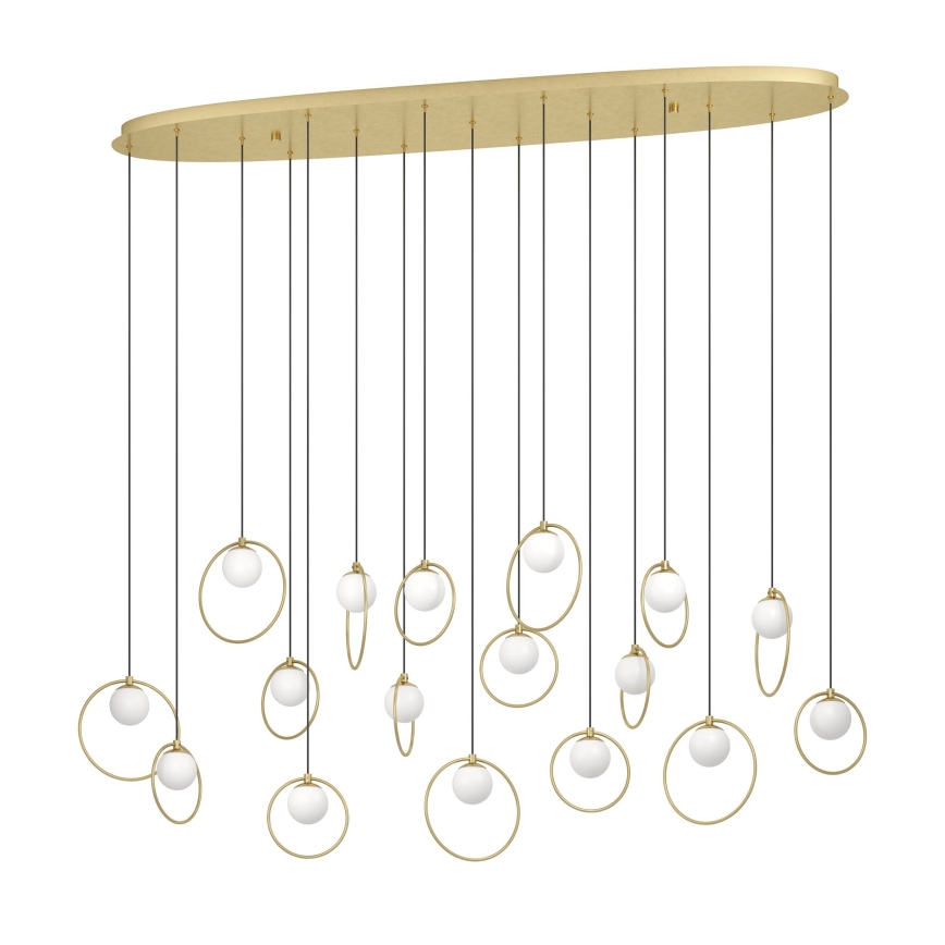 Eglo - LED Dimmable chandelier on a string 17xLED/3W/230V 3000K gold