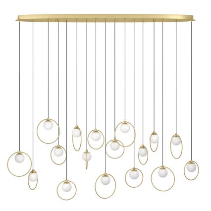 Eglo - LED Dimmable chandelier on a string 17xLED/3W/230V 3000K gold