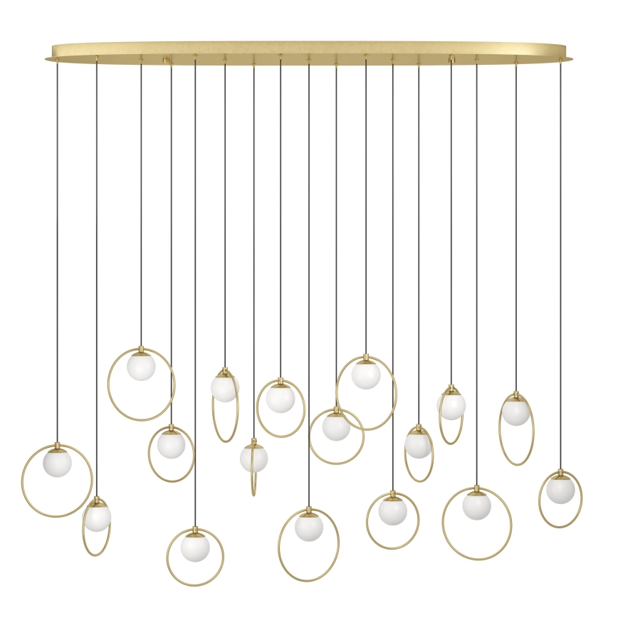 Eglo - LED Dimmable chandelier on a string 17xLED/3W/230V 3000K gold