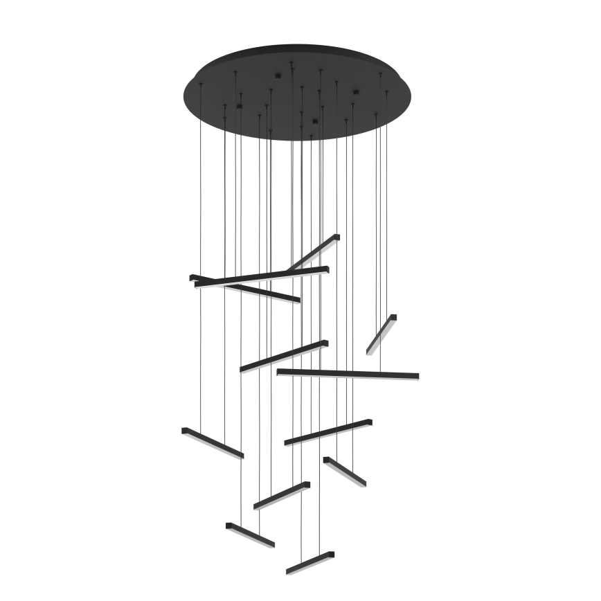 Eglo - LED Dimmable chandelier on a string 12xLED/8,4W/230V 3000K black