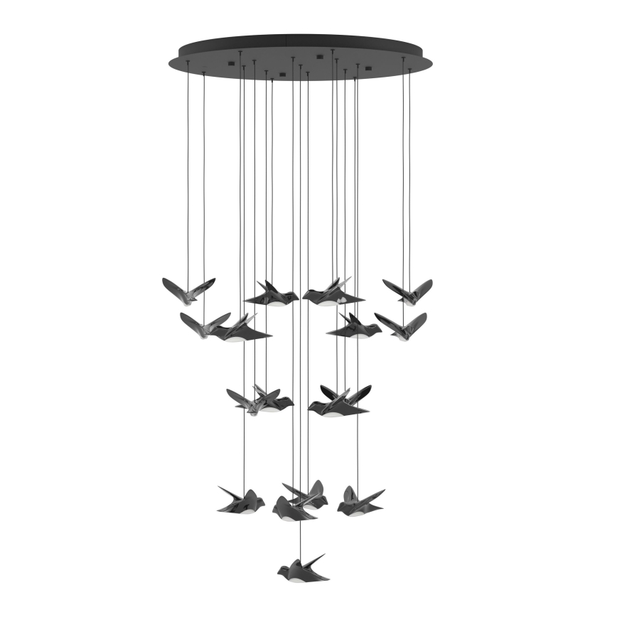 Eglo - LED Dimmable chandelier on a string 17xLED/3W/230V 3000K black