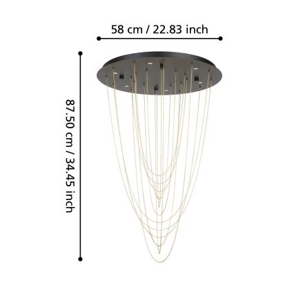 Eglo - LED Dimmable ceiling light 6xLED/4,2W/230V 3000K