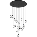 Eglo 390357 - LED Dimmable chandelier on a string SINDICAT 17xLED/3W/230V black/clear