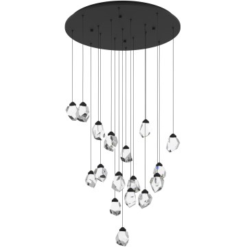 Eglo 390357 - LED Dimmable chandelier on a string SINDICAT 17xLED/3W/230V black/clear