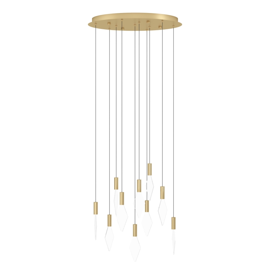 Eglo - LED Dimmable chandelier on a string 10xLED/3W/230V 3000K d. 58 cm gold