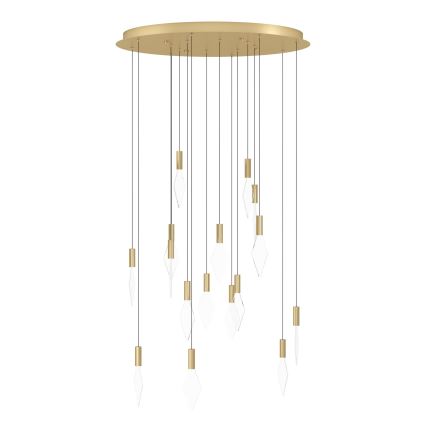 Eglo - LED Dimmable chandelier on a string 16xLED/3,3W/230V 3000K d. 78 cm gold