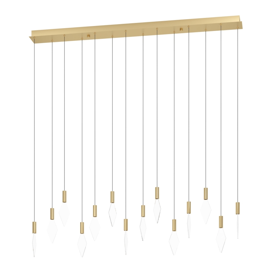 Eglo - LED Dimmable chandelier on a string 14xLED/3,3W/230V 3000K gold