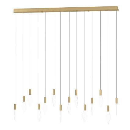 Eglo - LED Dimmable chandelier on a string 14xLED/3,3W/230V 3000K gold