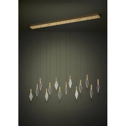 Eglo - LED Dimmable chandelier on a string 14xLED/3,3W/230V 3000K gold