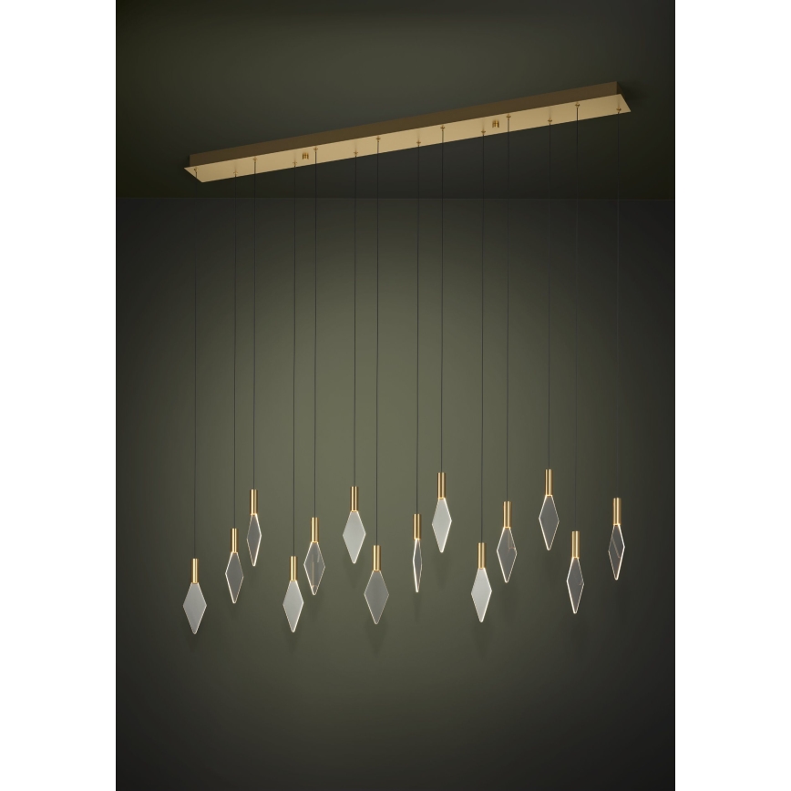 Eglo - LED Dimmable chandelier on a string 14xLED/3,3W/230V 3000K gold