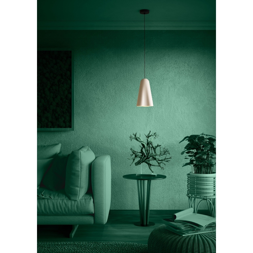 Eglo - Chandelier on a string 1xE27/40W/230V beige