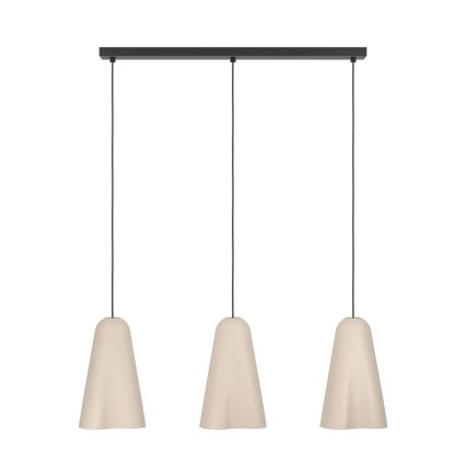 Eglo - Chandelier on a string 3xE27/40W/230V beige
