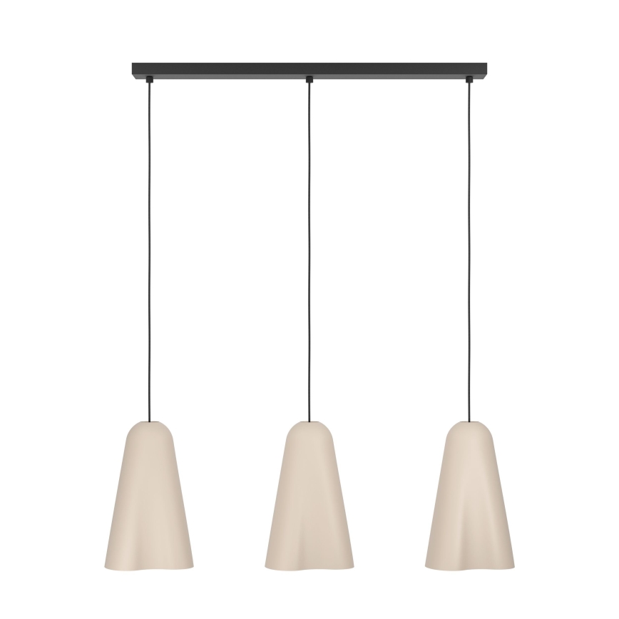 Eglo - Chandelier on a string 3xE27/40W/230V beige