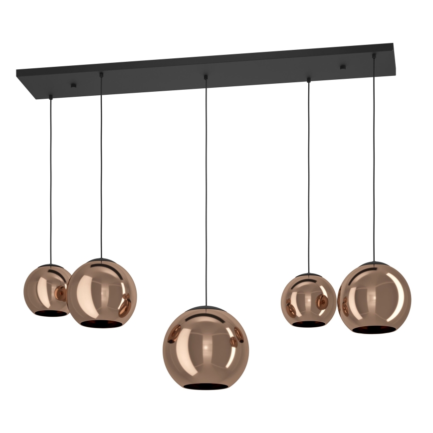 Eglo - Chandelier on a string 5xE27/40W/230V copper