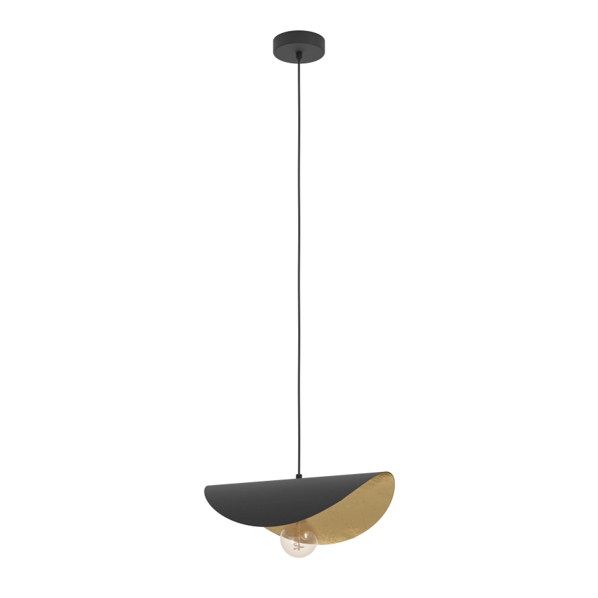 Eglo - Chandelier on a string 1xE27/40W/230V 41 cm black/gold