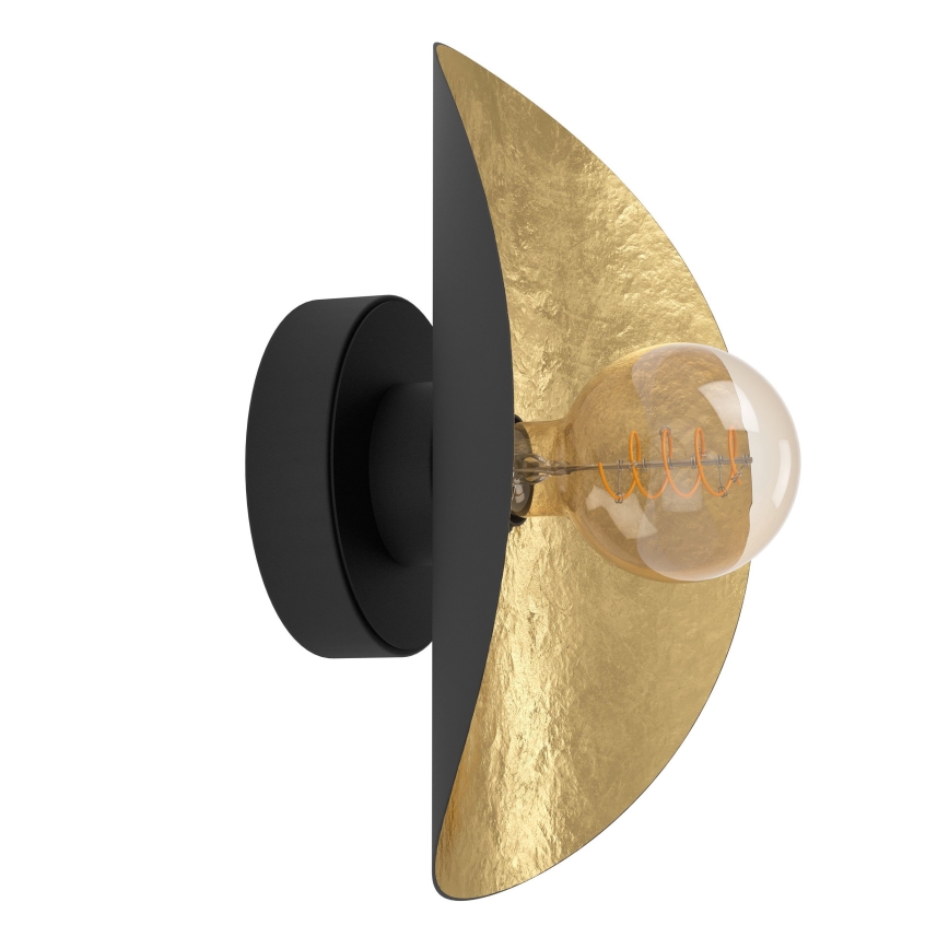 Eglo - Wall light 1xE27/40W/230V black/gold