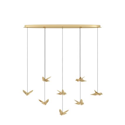 Eglo - LED Dimmable chandelier on a string 8xLED/4,2W/230V 3000K gold